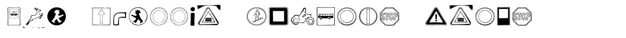 GDR Traffic Symbols Icons image